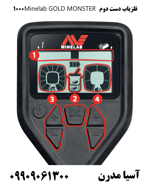فلزیاب دست دوم Minelab GOLD MONSTER 1000 09909061300