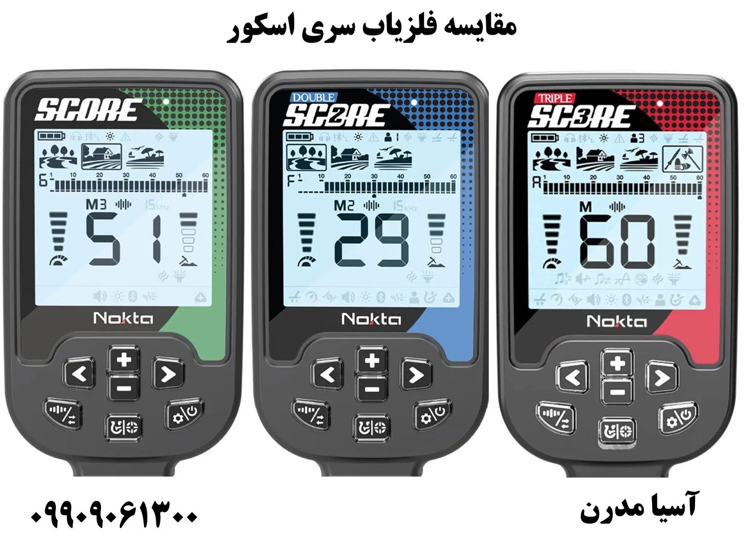 مقایسه فلزیاب سری اسکور09909061300